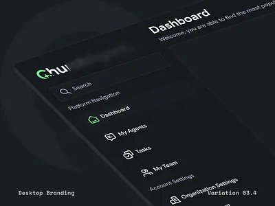 Updated Branding & Web Navigation for AI platform. ai logo c logo church branding flutterflow green sidebar ui