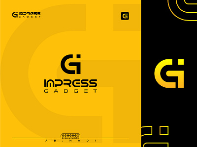 Letter I, G Gadget Logo branding combination gazette logo i g icon impress gazette letter logo icon create man mark professional logo smart technology various