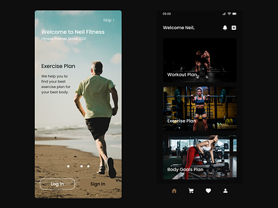 Workout App - UI UX app appdesign design design inspiration exercise figma fit fitness gym health healthy ui uidesign uiux ux uxdesign uxui workout