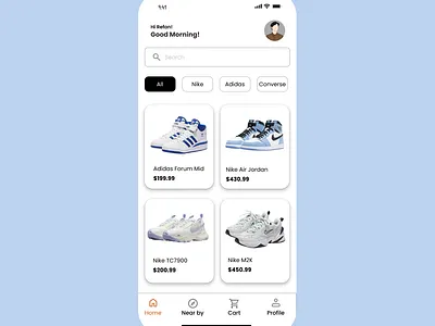 UI Exploration E-commerce App branding graphic design ui