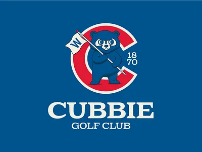 Chicago Cubs Golf Course Logo baseball branding graphic design logo logo design sports branding sports design