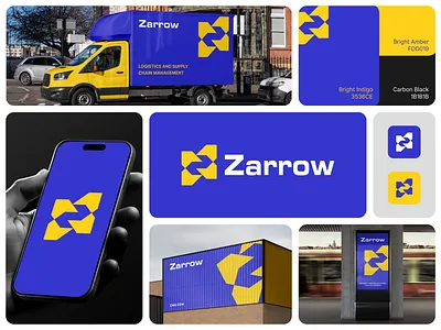 Zarrow Logistics — Modern Identity for Global Movement app icon arrow brand identity brand mark branding cargo letter logo logistics logo logo design logo mark print product design shipping smtech24 transport logo visual identity z logo