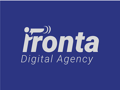 Fronta Digital Agency logo brand design branding graphic design logo logo design