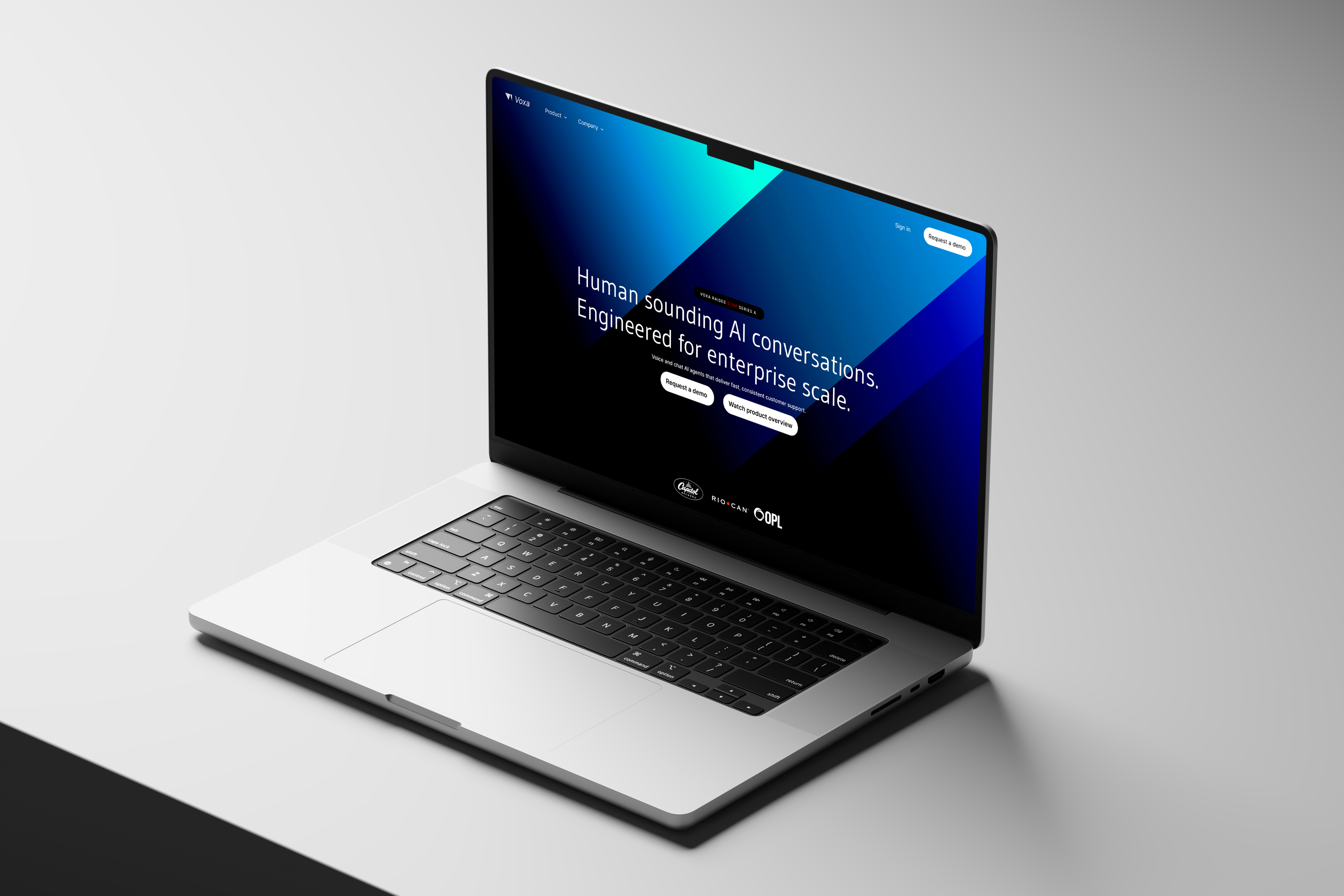 VOXA • Enterprise AI Website UI/UX Design ai full landing page ai ui website ai website dark ui enterprise ui figma hero landing page landing page product design saas design saas website design saas website ui tech design tech website ui design ui page uiux ux design web design webdesign