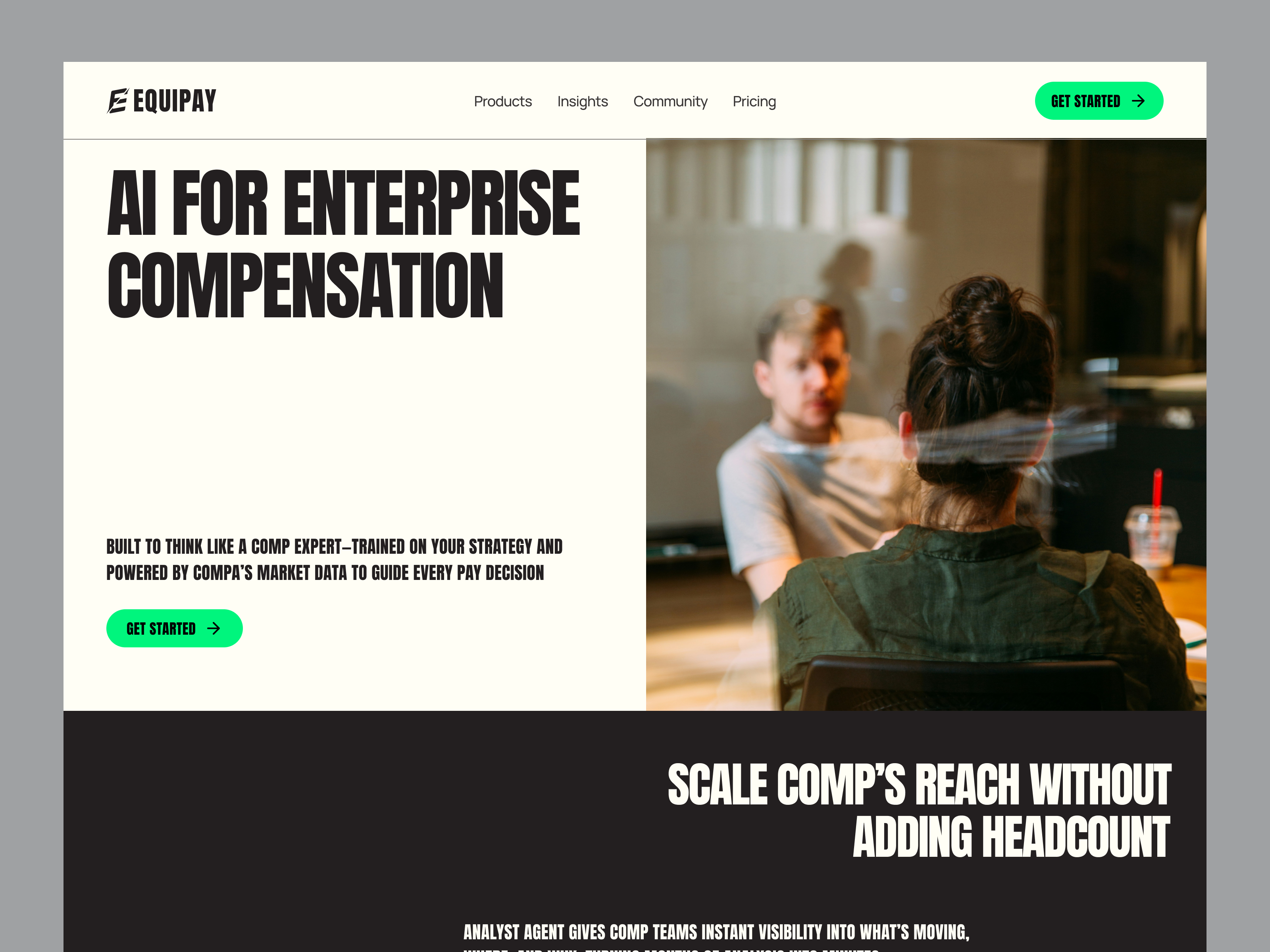 Example of Landing Page UI Design & Development