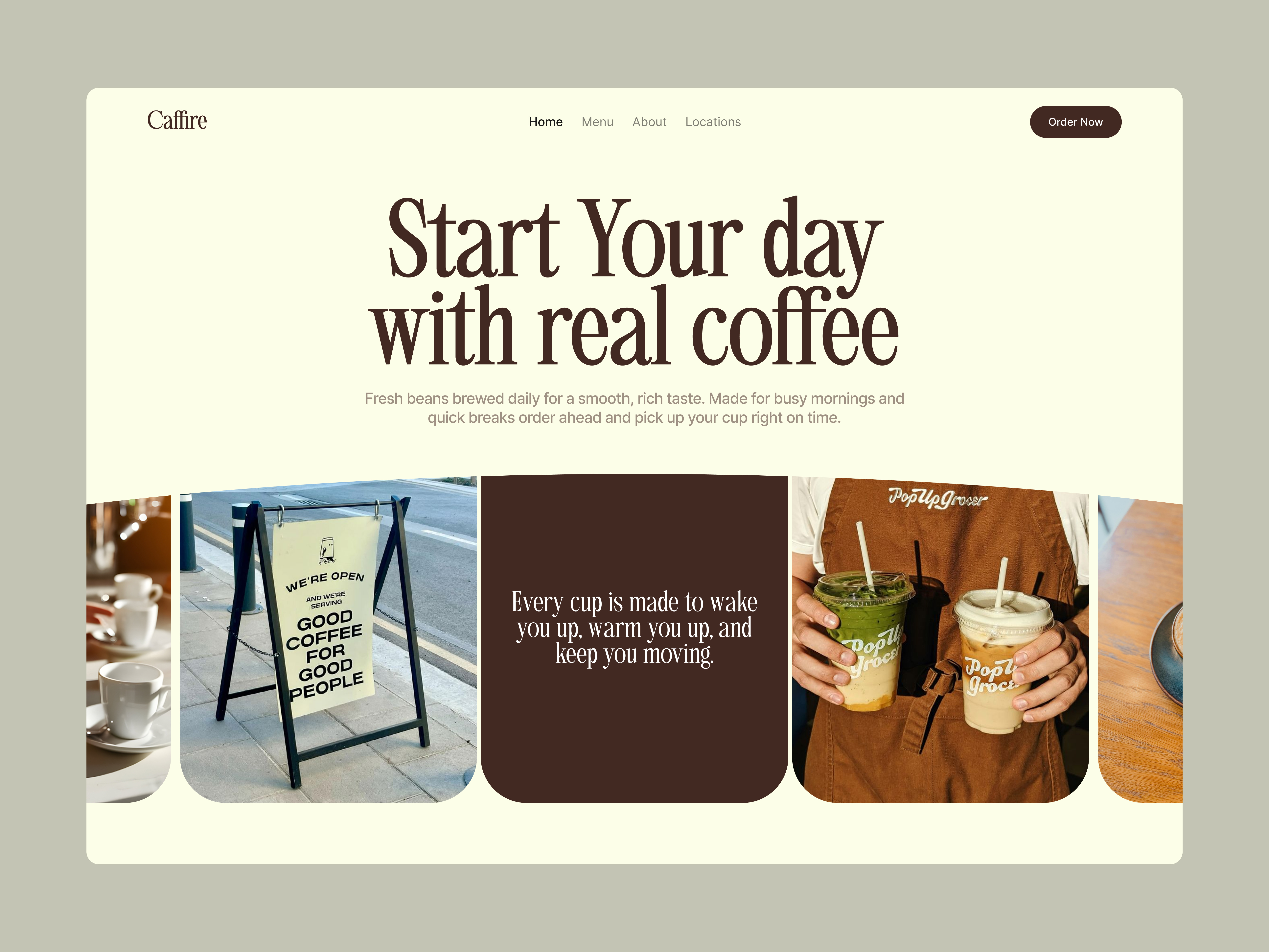Modern Coffee Shop Website Hero Design | E-commerce Website brand shop branding design e commerce e commerce website product shop shop website ui ui ux web website design