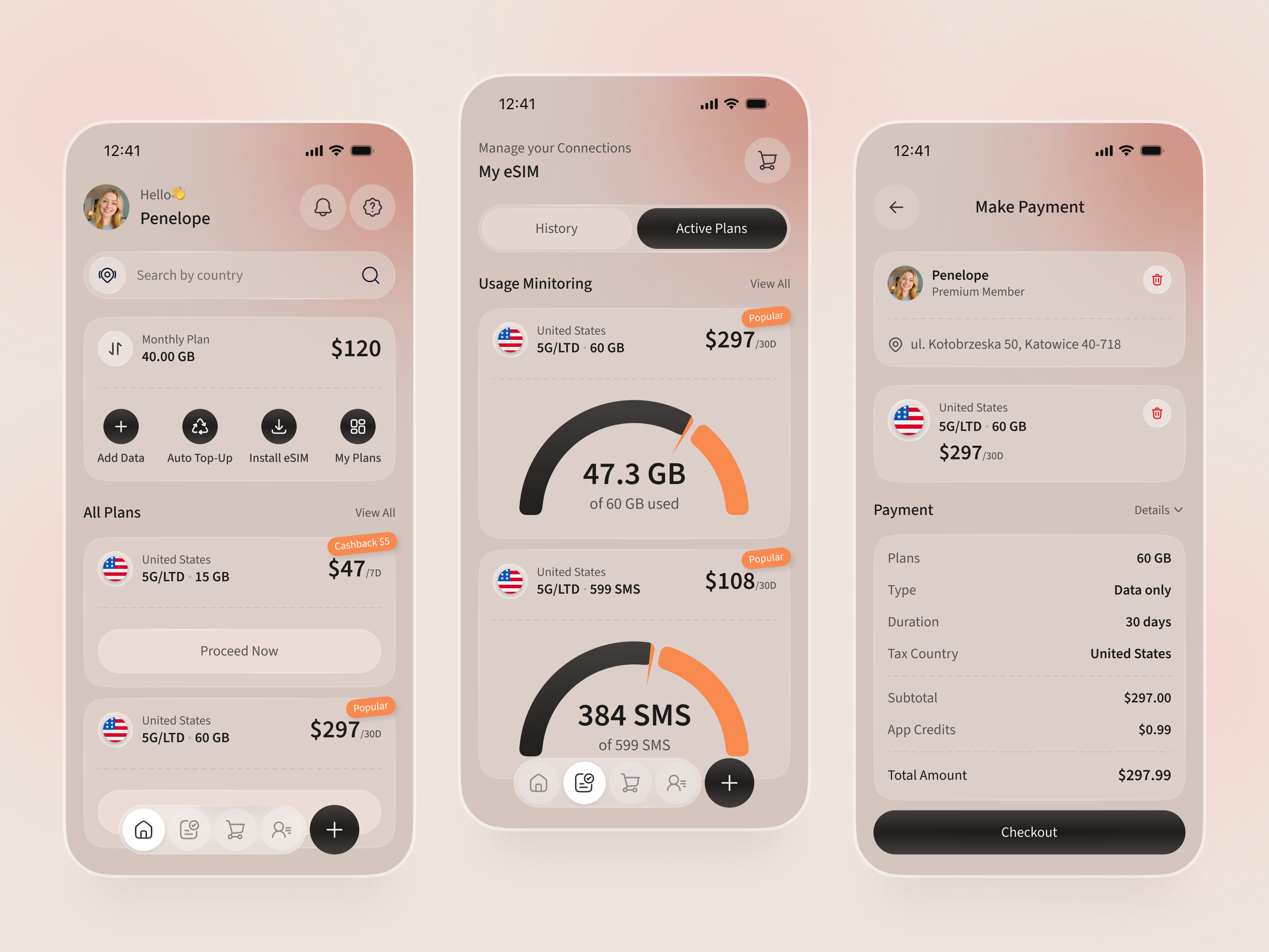 Global eSIM Management App app interface app ui dashboard data plan data plan app esim fintech app global global esim global network mobile mobile app mobile app design network roaming app technology app travel app ui uiux ux design