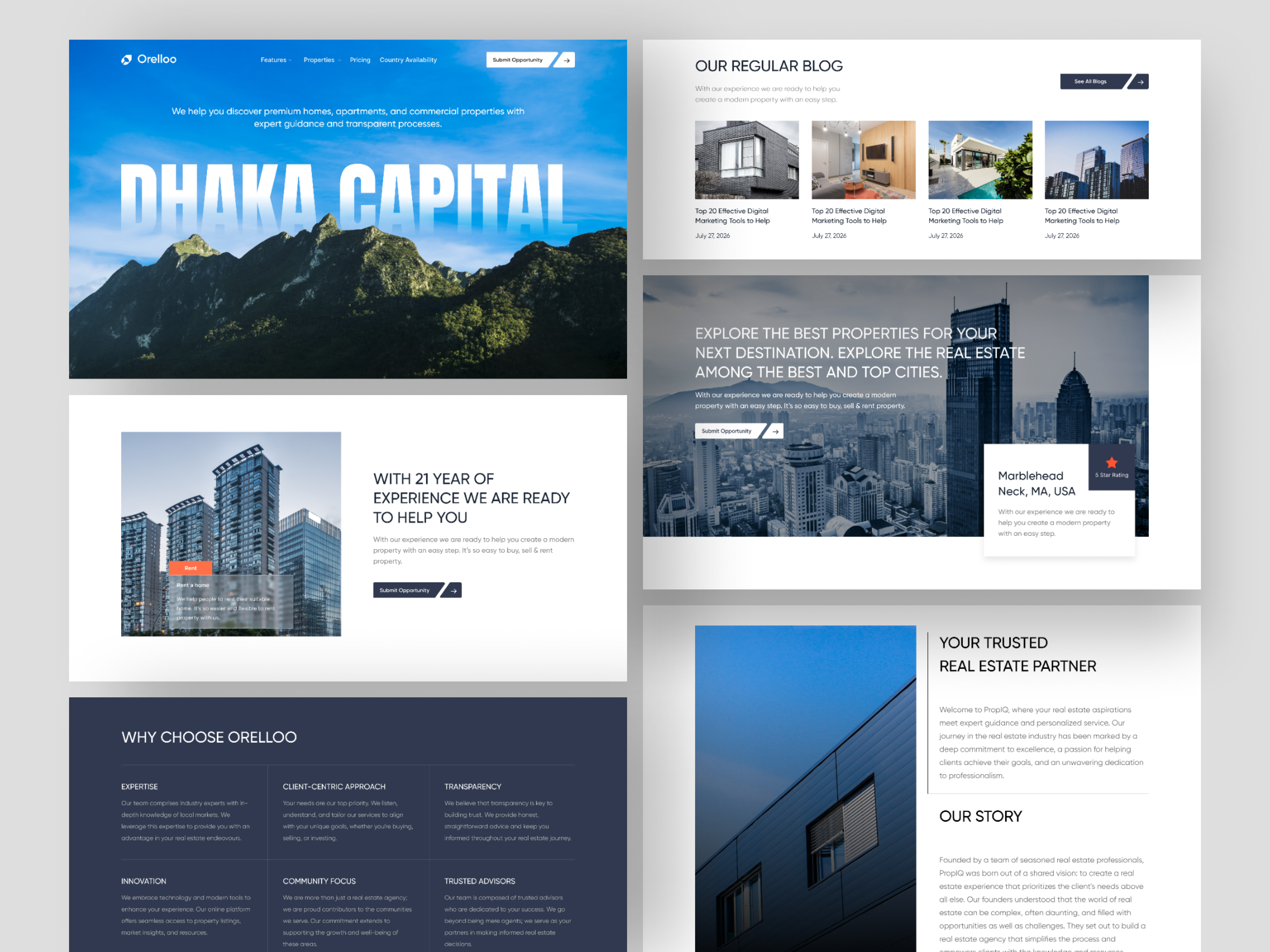 Example of Landing Page UI UX Design