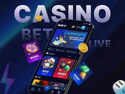 Casino Mobile App - Gambling Design app casino casino interface casino ui casino website gambling app gambling design gambling website game app game design live casino mobile app mobile app design mobile casino mobile casino app mobile casino design mobile game mobile interface online casino social media app