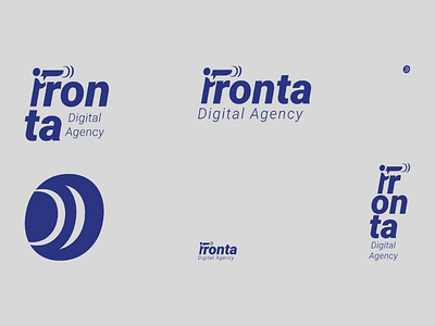 Fronta digital agency logo orientation branding graphic design logo