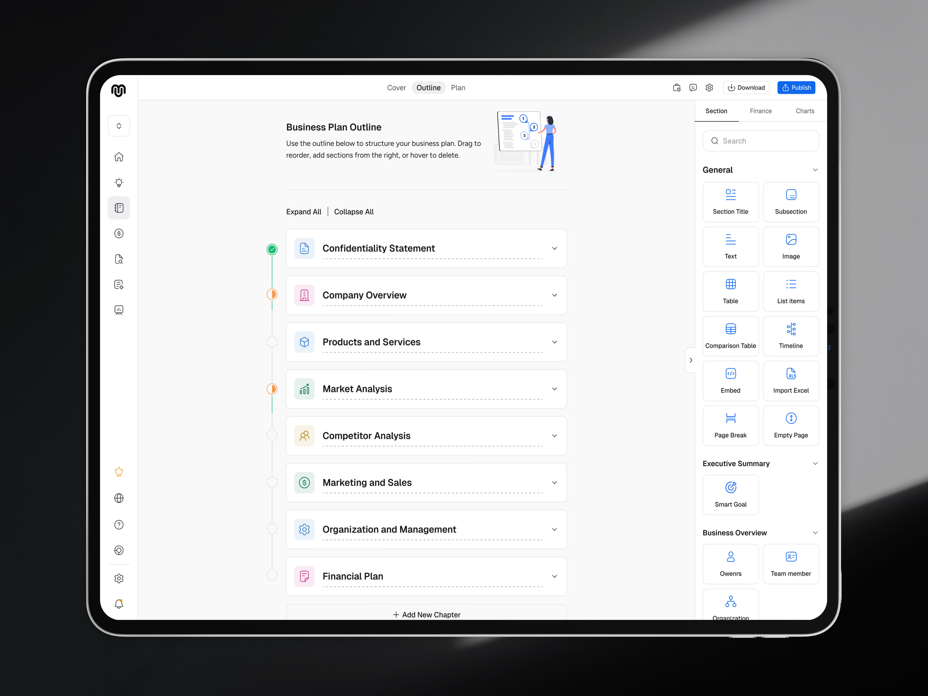 Upmetrics Saas UI/UX