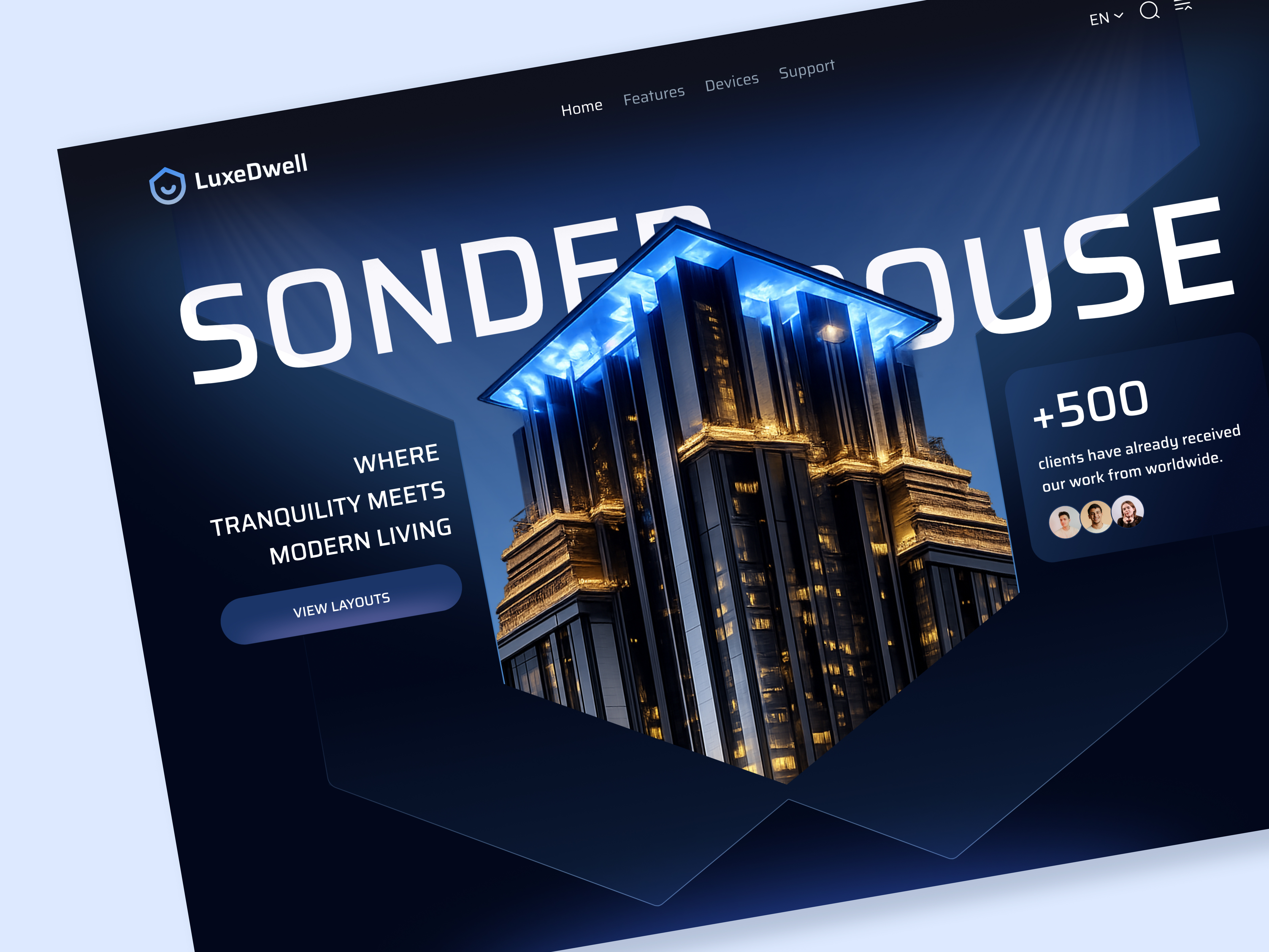 LuxeDwell - Real Estate AI Website ai booking home houses landing page luxury real estate taglines luxury website property property listing website property listing website design real estate real estate agency real estate landing page real estate listing website real estate management website real estate website trends real state inspiration web design website website design