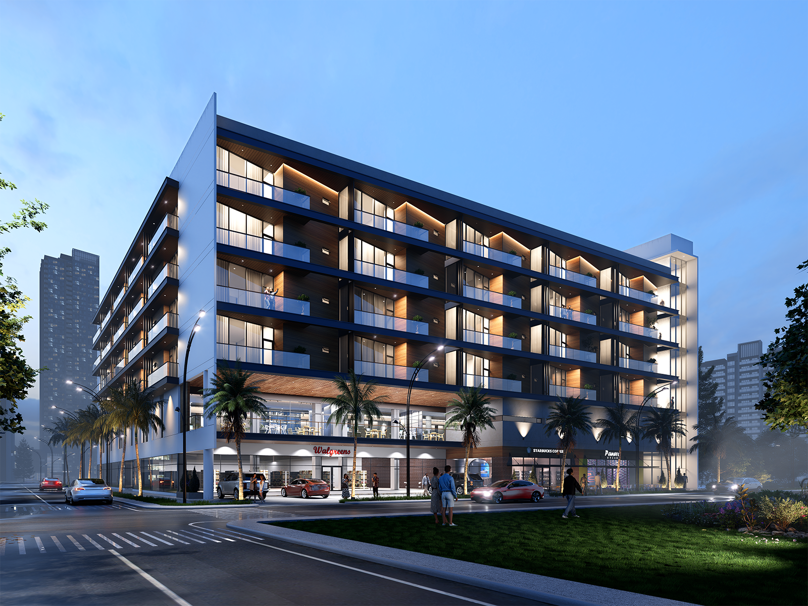 Mixed-use, Commercial, Industrial -Exterior 3D Rendering 3d 3d rendering architecture commercial exterior industrial landscape marketing office building photorealistic realstate reealistic