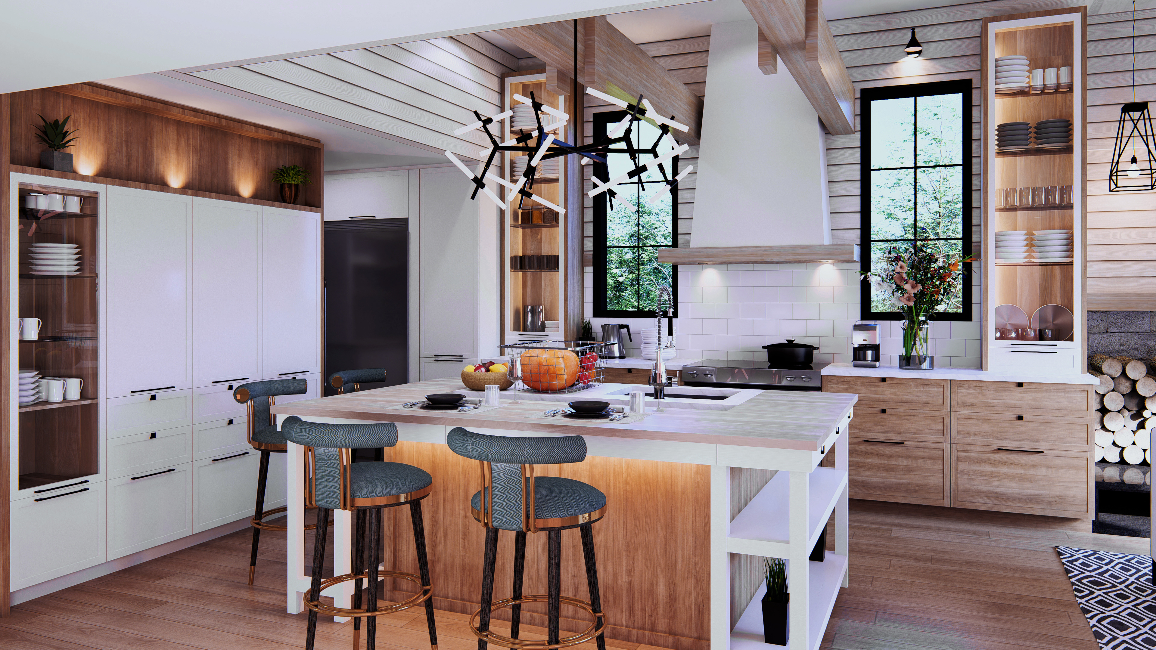 Kitchen Photorealistic 3D Rendering 3d 3d rendering architecture furniture interior interior design kitchen kitchen 3d rendering marketing photorealistic rendering real state realistic rendering