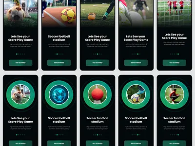 Soccer Mobile App best mobile app clean ui game mobile app interface design minimal ui mobile mobile app premium mobile app product design soccer mobile app ui ux