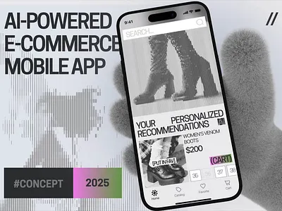 AI E-Commerce Mobile iOS App Design ai ai app android app app interface dashboard dashboard design design e commerce e commerce app ios mobile mobile app mobile ui modern design online product design shopping ui ux