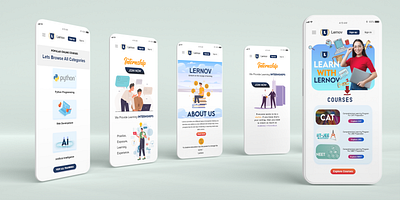 E-Learning Mobile Application UI Design 3d adobe animation app design branding design graphic design illustration logo mockup motion graphics photoshop ui uiux user experiance userflow ux vector web design wireframe