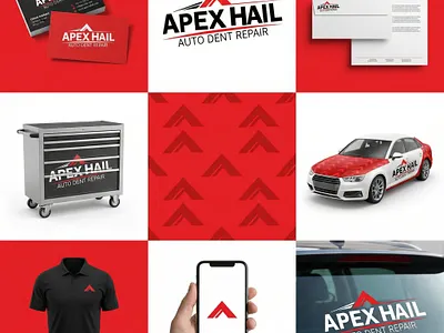 APEX HAIL Auto Dent Repair Branding signage