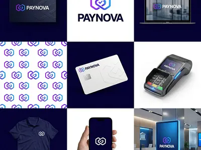 PAYNOVA Fintech Brand Identity Design digital