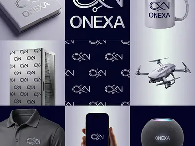 ONEXA Modern Technology Brand Identity typography
