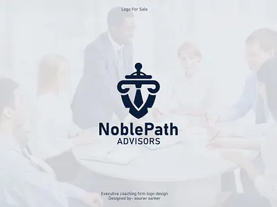 NoblePath Advisors – Executive Coaching & Leadership Consulting advisor logo business consulting logo consulting firm logo corporate logo design executive coaching leadership consulting logo for sale minimal logo modern logo monogram logo professional branding shield logo