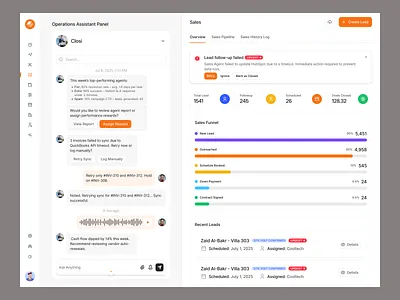 AI-Powered Property & Tenant Management Dashboard ai dashboard analytics dashboard dashboard design enterprise software product dashboard product design property crm property management dashboard proptech saas real estate dashboard tenant management system web app dashboard