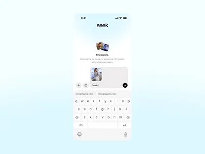 Seek App Search appdesign ios minimal mobile search ui ux