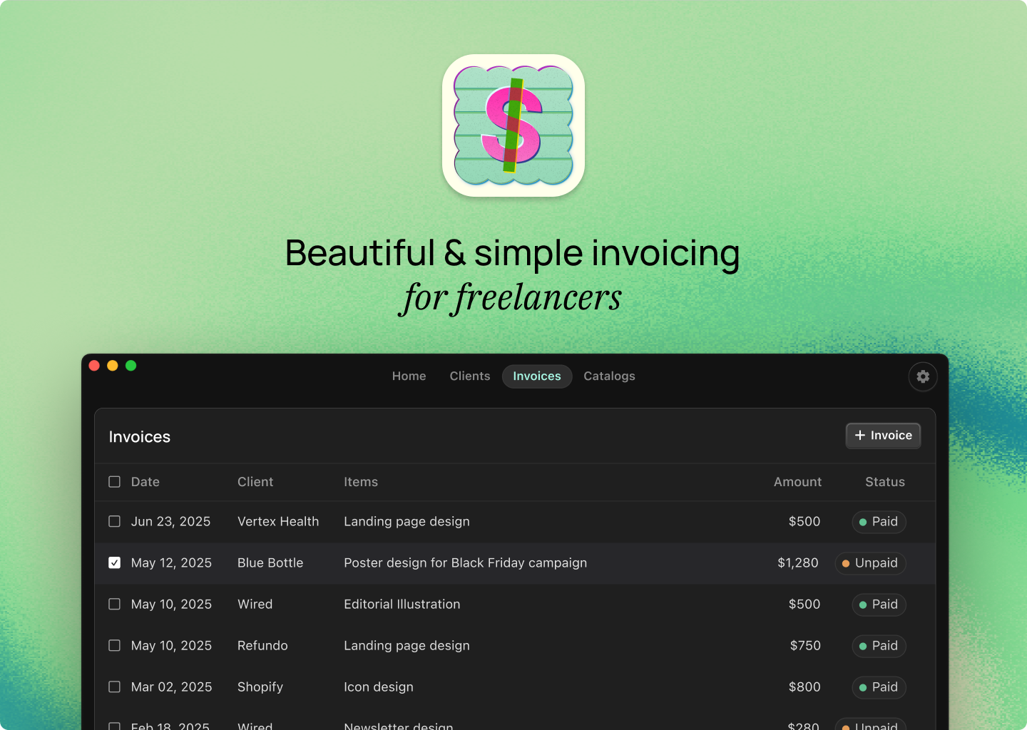Example of Silk - macOS app