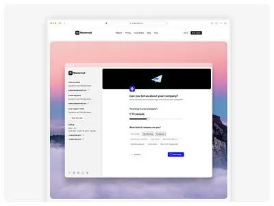 MasterMail — Email Marketing Platform b2b campaign dashboard email landing page mailchimp marketing saas ui website