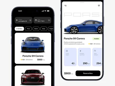 Luxury Car Rental Service app design automotive booking app car rental car rental app clean design interaction design interface design luxury app microinteractions minimal ui mobile app mobility motion design product design ui animation ui design vehicle app