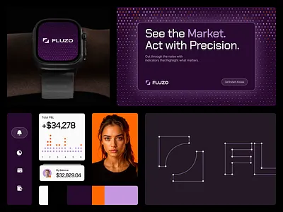 Fluzo SaaS Branding brand brand guidelines brand identity brand sign branding business graphic design halo lab identity logo logo design logotype packaging startup visual identity