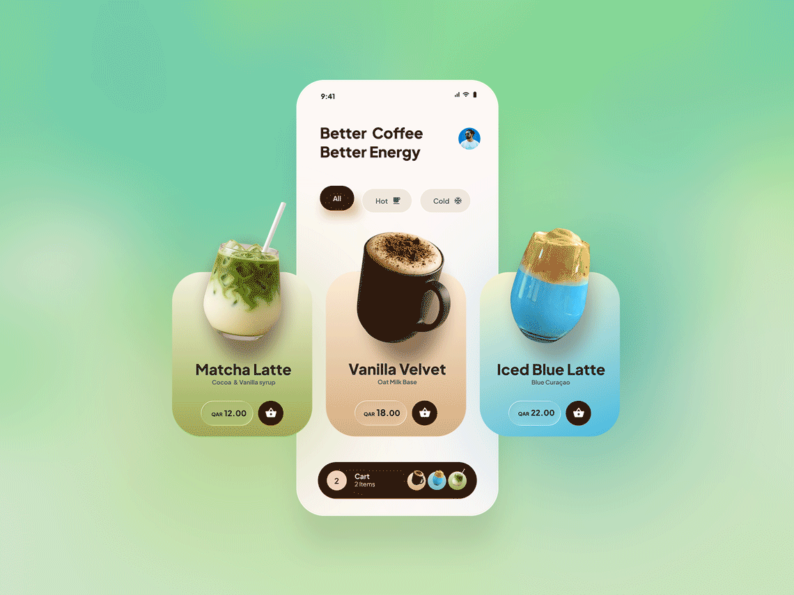 Brew & Go – Coffee Ordering App Design appdesign coffeeshopapp minimaldesign mobileapp mobileui uidesign uiux userexperience userinterface uxdesign
