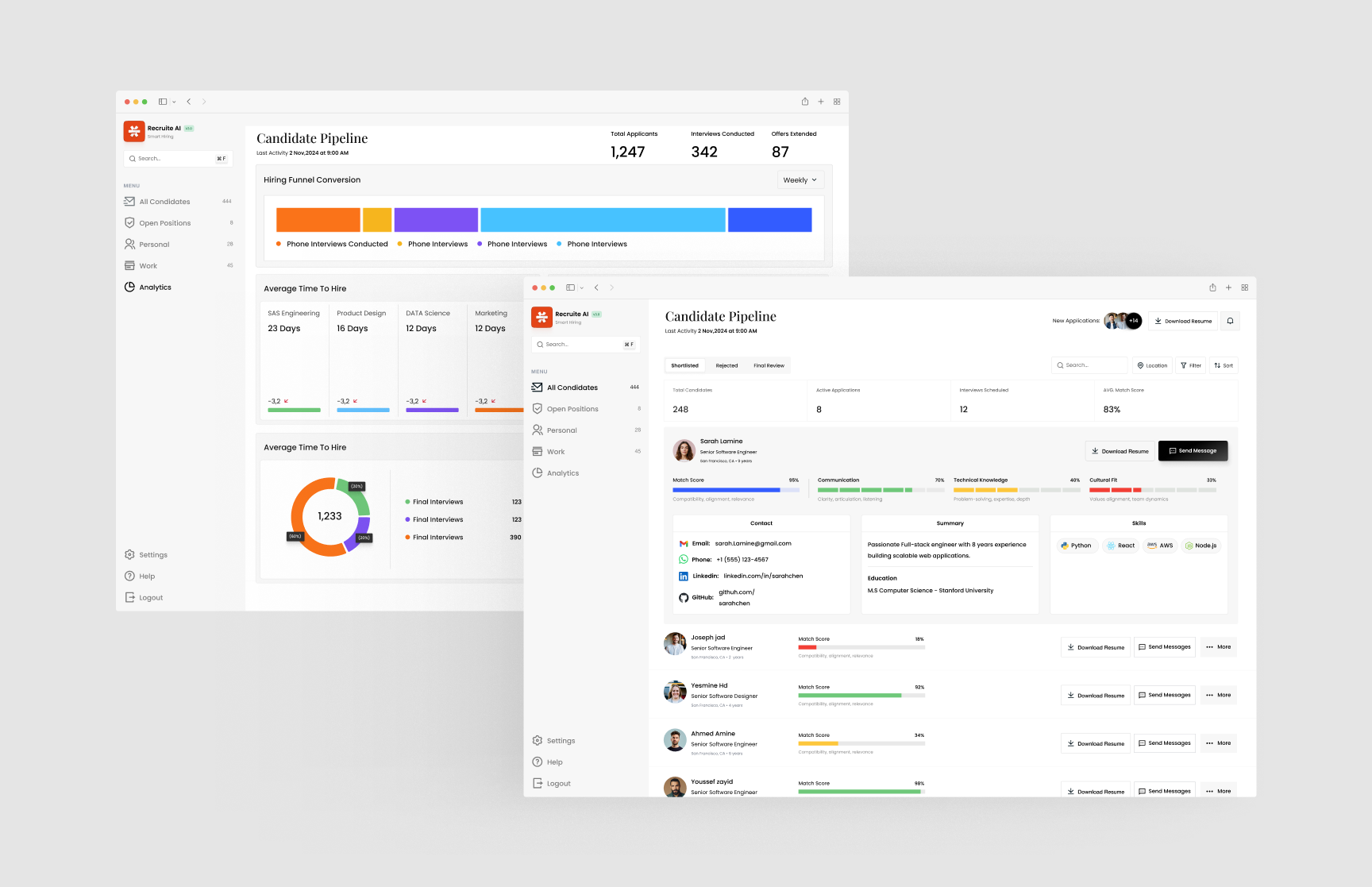 AI Hiring Platform Smart Talent Matching SaaS