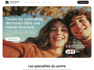 Centre dentaire du Château branding design graphic design logo ui ux vector website