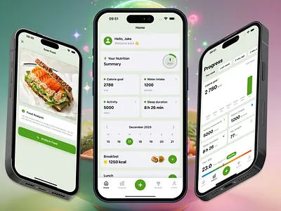 Foodly — AI Calorie Tracking App fitness app health app mobile app ui user experience