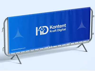 Kontent Kraft Digital Logo ai blue branding case casestudy digital graphic design india it kd kkd logo software star ui