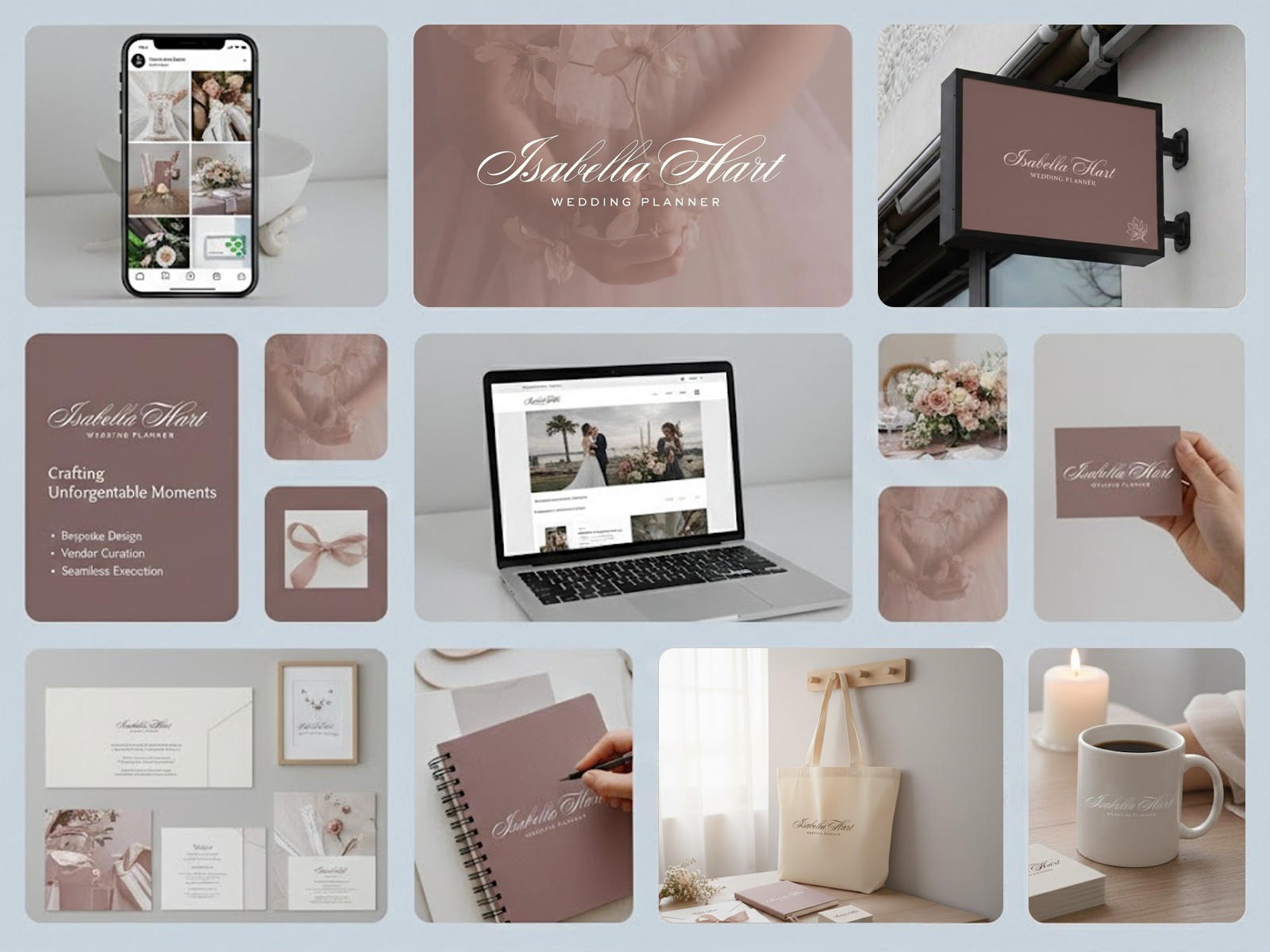 Romantic Calligraphy Logo for Wedding Planner Brand boutique logo brand inspiration calligraphy branding custom typography elegant typography event planner branding feminine branding luxury wedding minimal logo modern romantic premium identity romantic logo script logo serif pairing signature logo soft aesthetic timeless design visual branding wedding business logo wedding planner logo