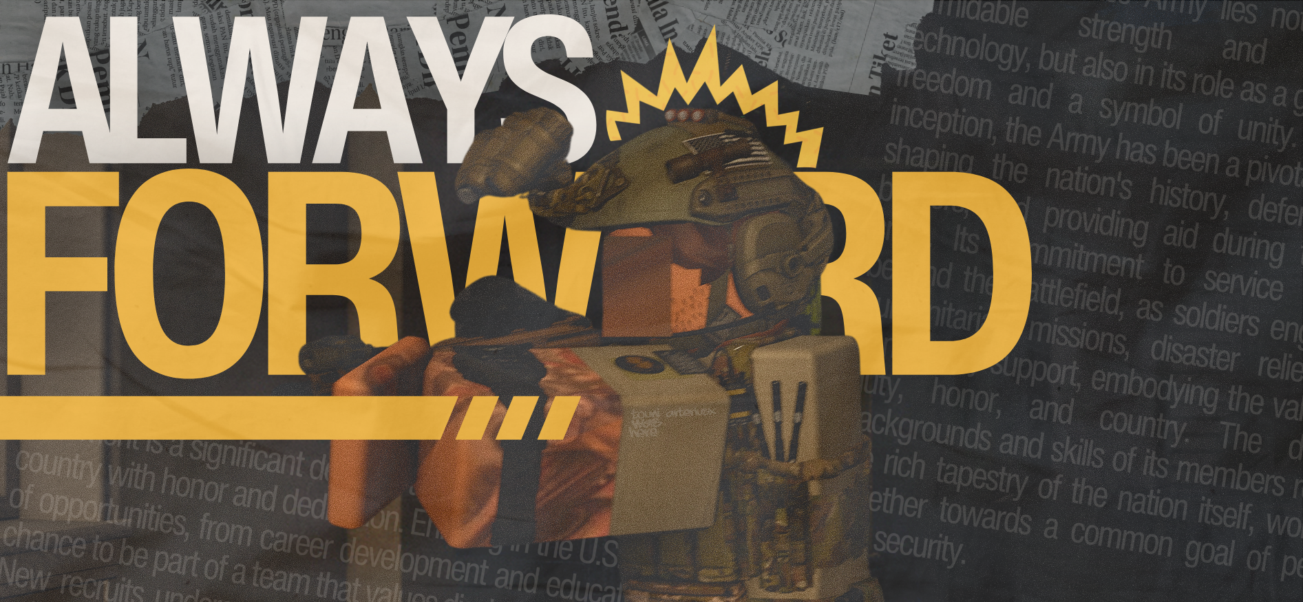 MILSIM - Always Forward canva design graphic design