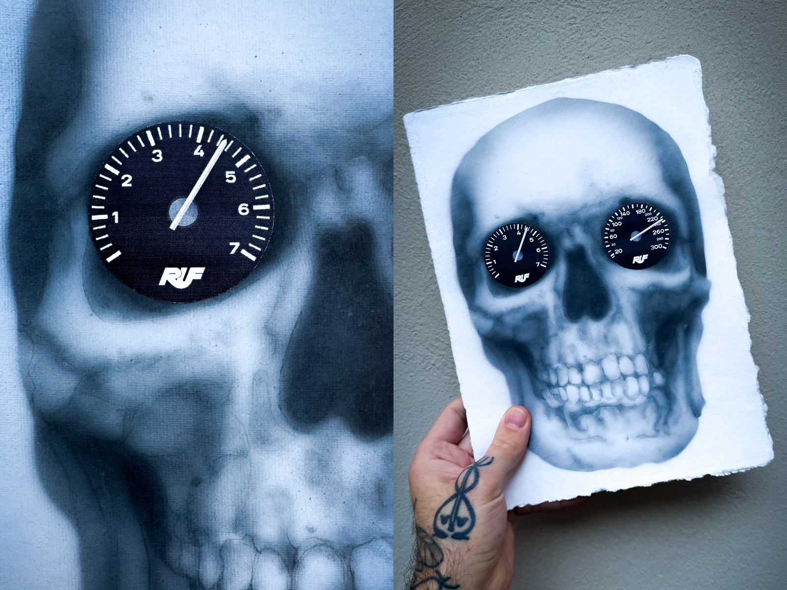 911 Skull 911 airbrush artwork carculture drawing graphic design handdrawn illustration illustrator minimal motorsport onpaper porsche poster ruf skull symbol symbolism