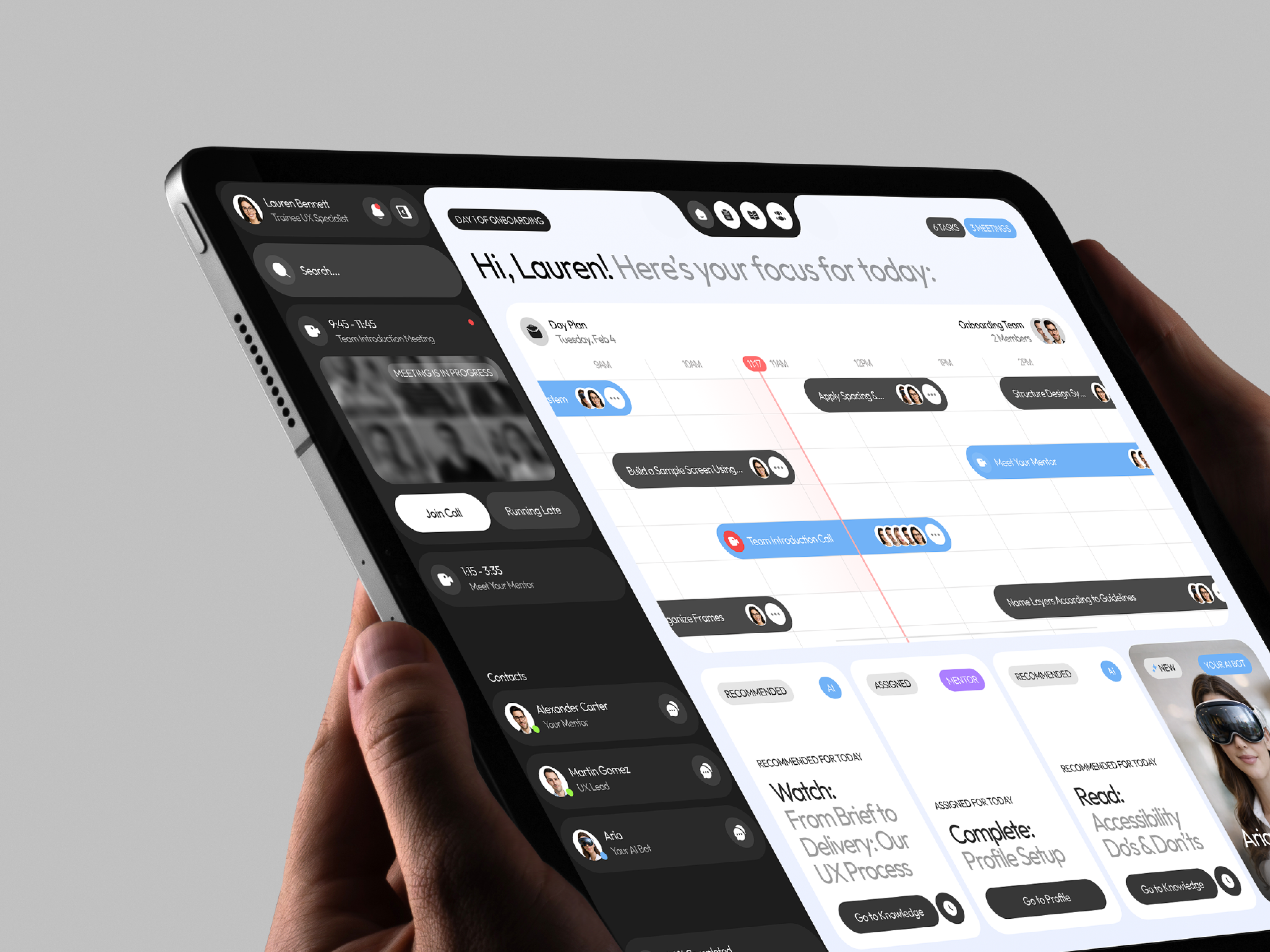 AI Onboarding Dashboard — SaaS UX/UI Design