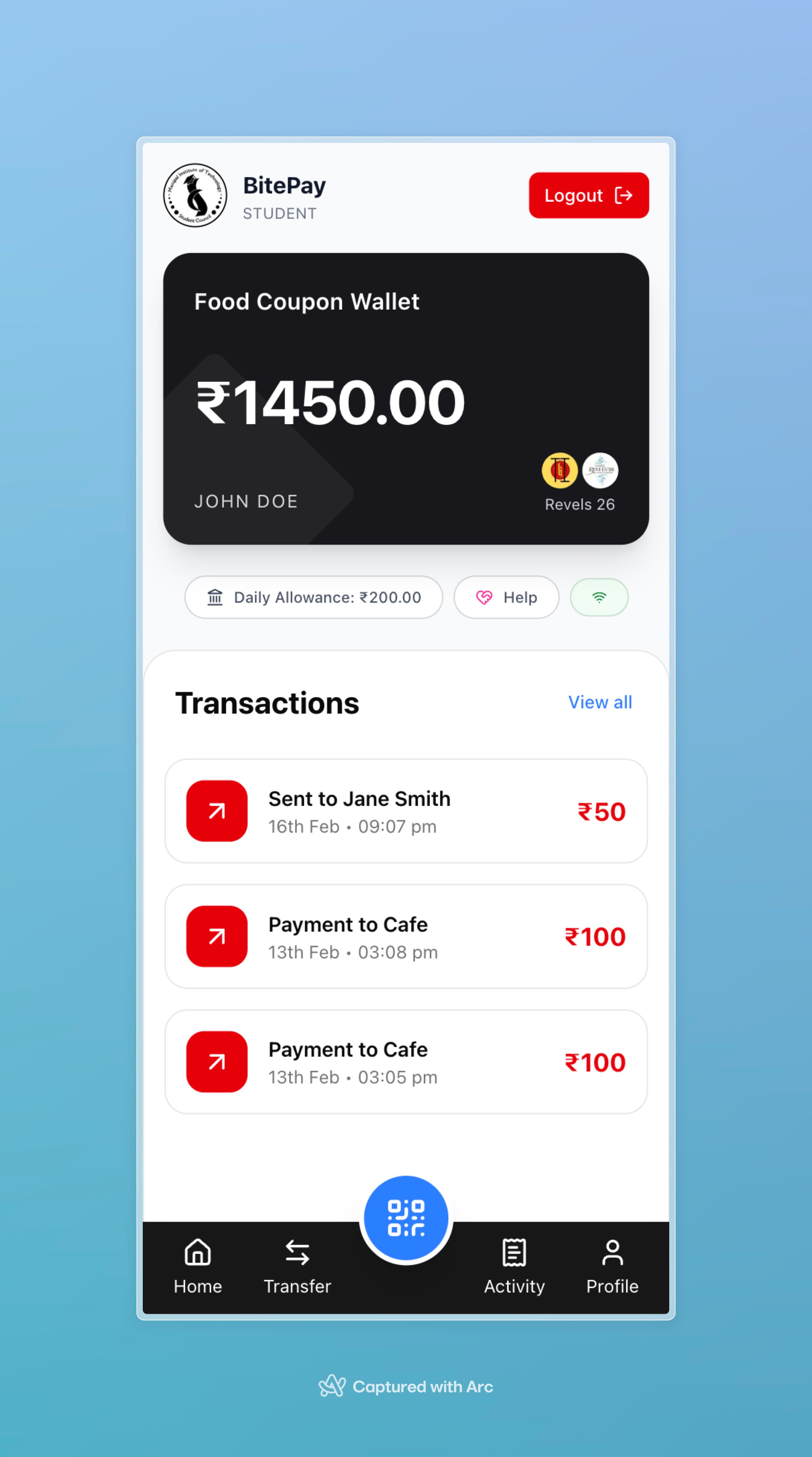 Digital Wallet Payments App UI Dashboard app credit card dashboard digital digital wallet finance mobile payments ui wallet