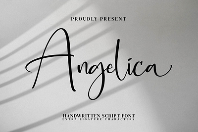 Angelica - Handwritten Script Font letter