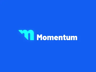 Momentum – Modern SaaS Branding & Dynamic M Logo Design gradientlogo logomark minimalbranding mlogo modernidentity momentum neonlogo saasbranding startupbrand techbranding