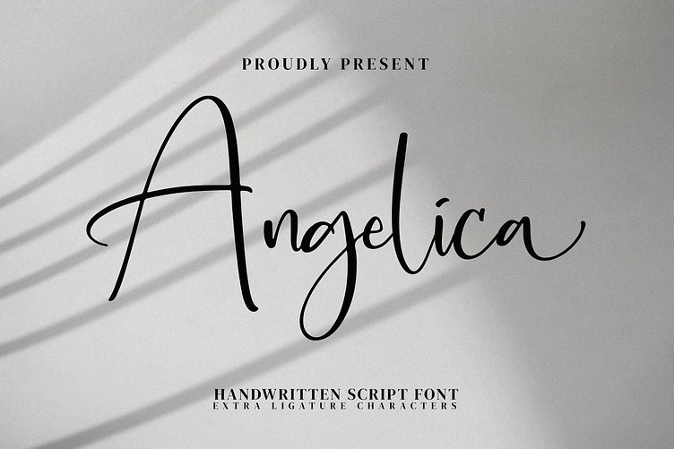 Angelica - Handwritten Script Font by IntegritypeStudio on Dribbble