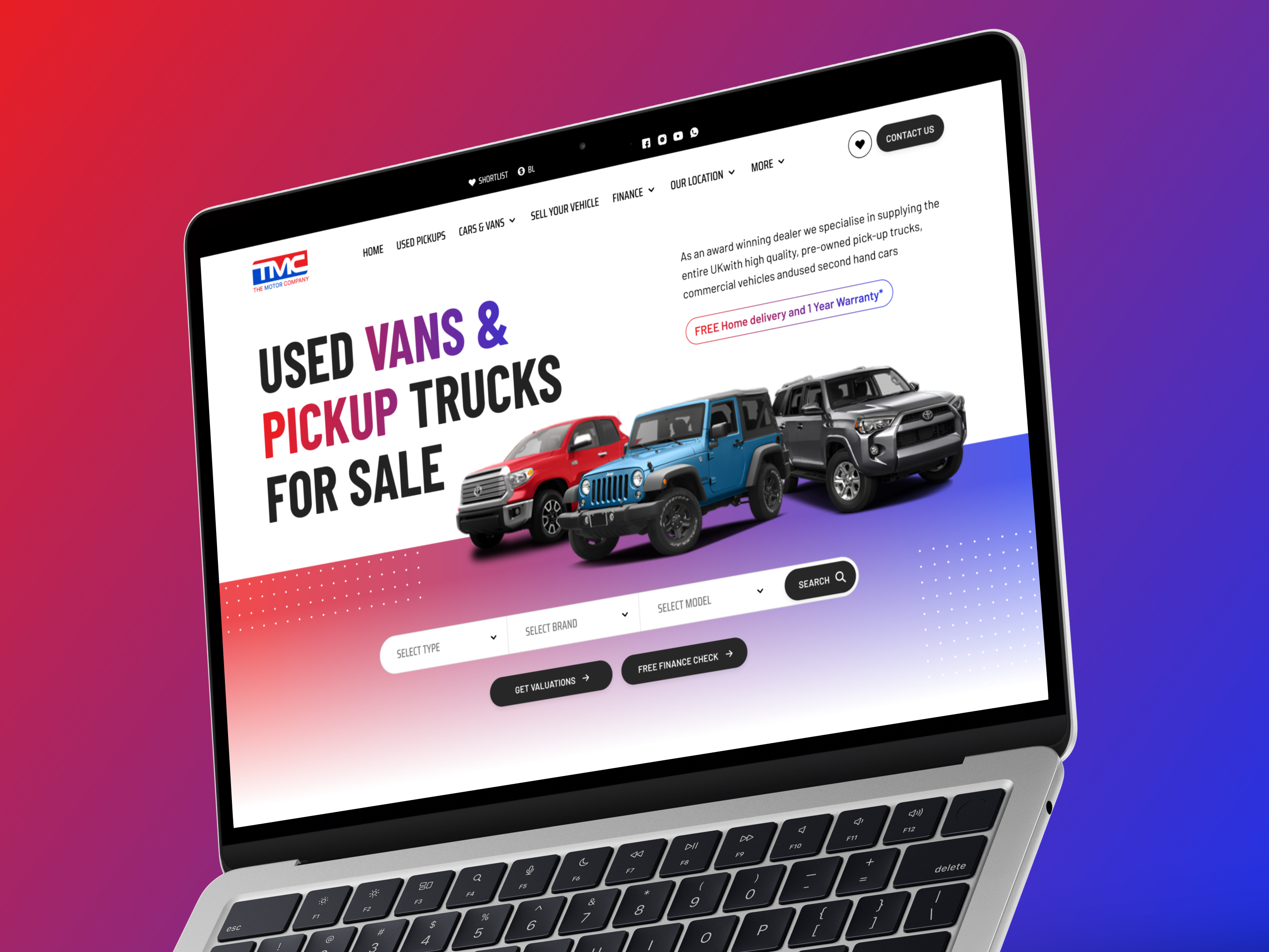 The Motor Company Websites buy car car rent car shop landing landing page rental ui ui design website