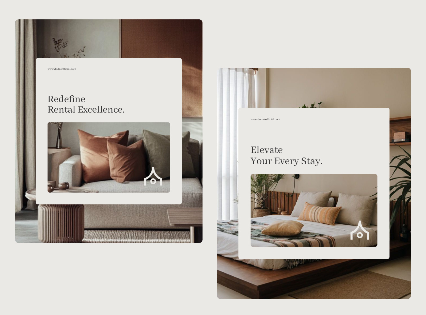 An Identity of A Home Decor Brand- DODAS brand identity brand manual brand style branding elegant branding feminine branding home decor brand house logo iconic logo logo logo animation real estate company simple branding simple logo social media kits soft branding typographic logo typography wordmark logo