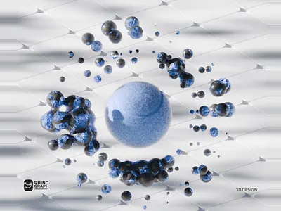 Floating Elements | 3D Abstract Motion 3d 3d motion abstract art advertising design animation app design ball blue aesthetic branding c4d cinema 4d design geometric graphic design hero section illustration motion graphics vector visual effects visual identity