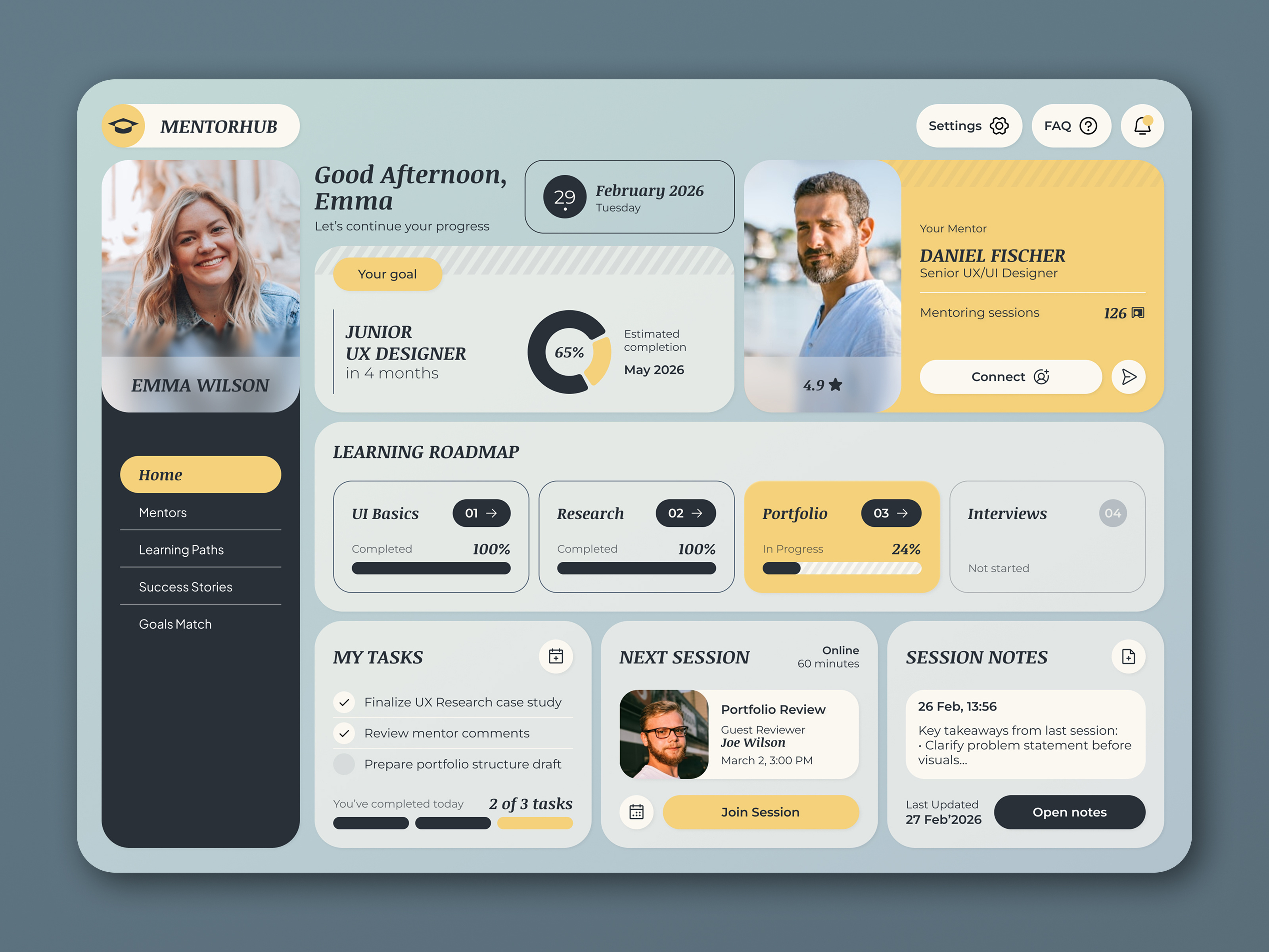 Example of Saa S / Web App / Dashboard UI