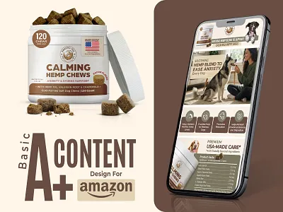 Product High Converting A+/EBC Design for Amazon a content amazon amazon creative amazon gallery images amazon hero image amazon infographic amazon listing images amazon main image amazon product images design dog a content dog chews a dog chews listing images dog food amazon listing dog food creatives ebc design ecommerce pet food pet supplement pets