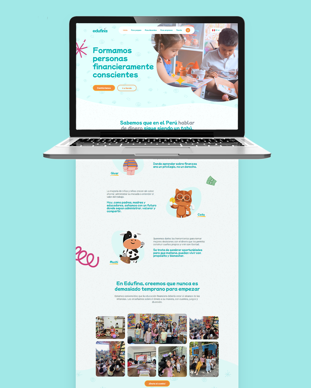 Edufina - Web diseñografico diseñoui diseñoweb graphic design interfaz paginaweb ui uidesign ux uxui web webdesign